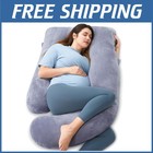 Pregnancy Body Pillow - Back, Belly, Hip Support for Women