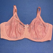 Wacoal 38D Chantilly Lace Retro Chic Bra 855186 Rose PINK