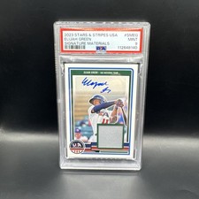 2023 USA Baseball Stars & Stripes Signature Materials 50/50 Elijah Green Auto