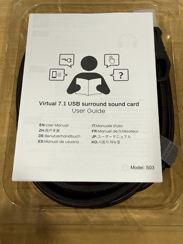 1Mii Virtual 7.1 USB Surround Sound Card Model S03 New ( Open Box) - Picture 7 of 7