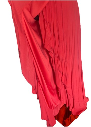 Express Maxikleid Rüschen ärmellos V-Ausschnitt Wickeloptik Freizeit Damen Gr. XS - Bild 12 von 13