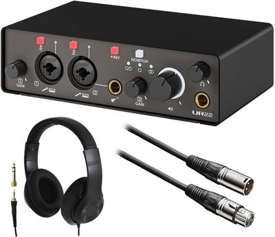 Connect Days UR22MK3 B-set1 Audio Mixer XLR Cable Headphones Set
