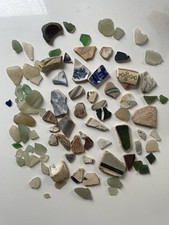 Pottery Shards Beach Finds Crafts Jewellery Mosaics Sea Glass Art Bundle