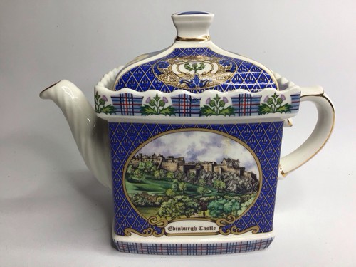 Sadler Square Porzellan Teekanne Edinburgh Scotland Castle Serie gebraucht