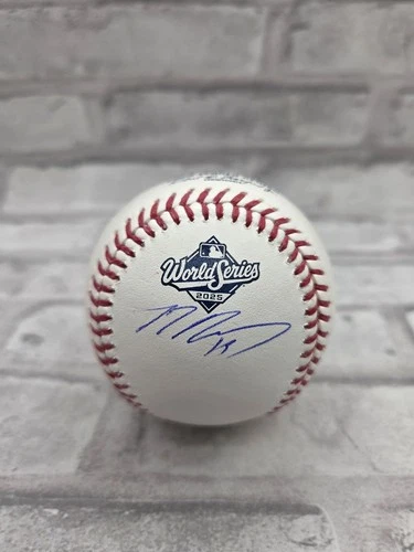 Los Angeles Dodgers Max Muncy Signed 2025 World Series Logo Baseball