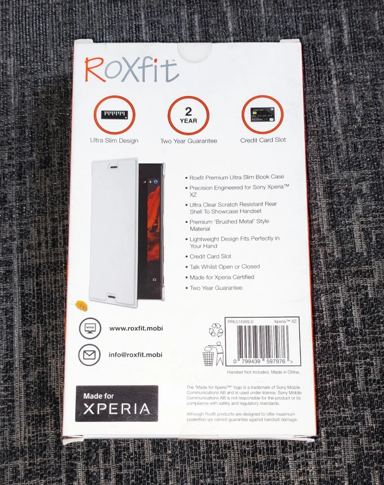 Funda libro plateada Roxfit Sony Xperia XZ XZs PRE5169BLS Foto 3 de 3