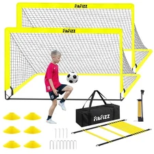 Soccer Goal, Soccer Goals for Backyard, 6x4ft Portable Pop Up Soccer Net Set,...
