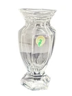 Waterford Odessa 6" Pedestal Crystal Vase Hexagon Shaped - Vintage
