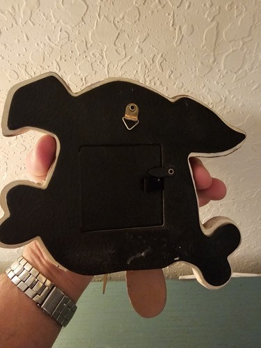 Vintage Terrier Hundeuhr mit wedelndem Zungenpendel, Limited Edition - funktioniert - Bild 5 von 8