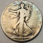 1927 S Walking Liberty Half Dollar - 90% Silver - Great For Albums - WL-27BF