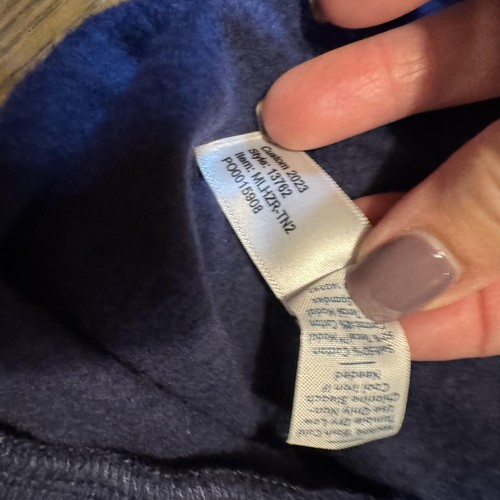 Marine Layer Afternoon Hoodie Mens 4XL Navy Full Zip USA Made Sweatshirt READ - Picture 7 of 9