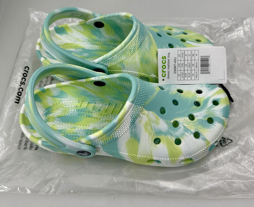 Neu Crocs klassischer marmorierter Clog reines Wasser geräumige Passform 206867-4SU für Damen Größe 9 - Bild 5 von 8