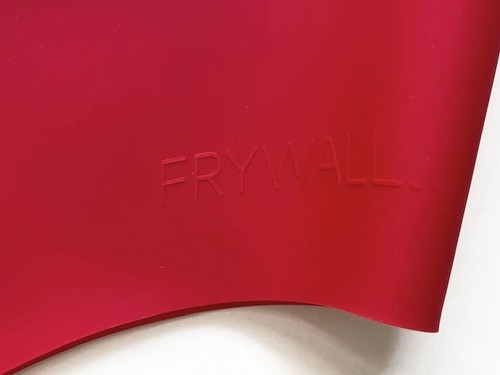 FRYWALL 13 RED SILICONE SPLATTER GUARD--for VERY LARGE PANS, unused-no packaging - Picture 3 of 9