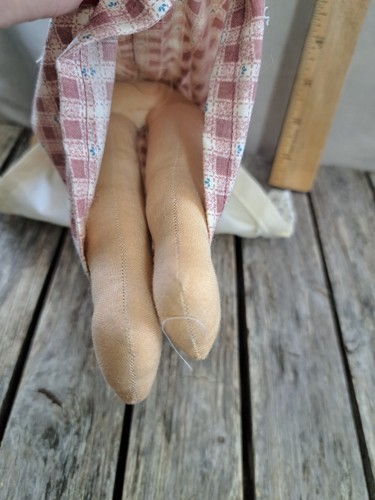 Country Stoffpuppe 10 Zoll Stoff Handarbeit #4679L461 - Bild 7 von 9