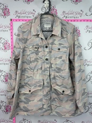 torrid camo jacket coat Pink & Gray Camo Utility Jacket - product listing photo