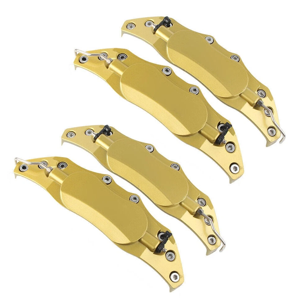 4pcs 10.5" Metal 3D Universal Style Front Brake Caliper Cover GOLD Foto 2 de 4