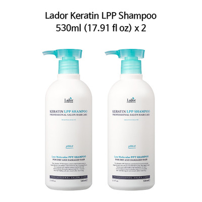 Lador Keratin LPP Shampoo 530ml (17.91 fl oz) x 2 Protein Hair Repair Care