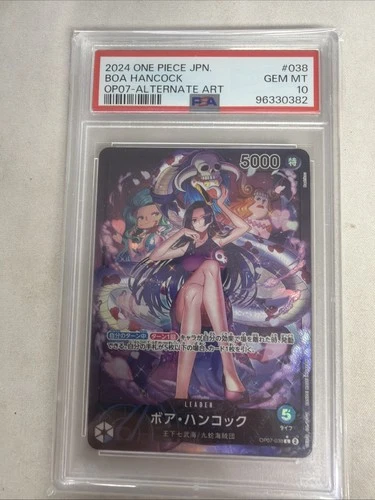 One Piece Boa Hancock OP07-038 500 Years in the Future Japanese Alt Art PSA 10