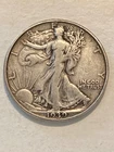 1939 D  Liberty Walking Silver Half Dollar