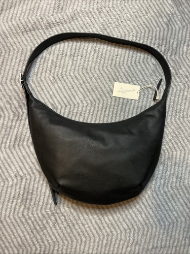 Bolso de Mano Slouchy Crescent Sling - Bolso de Hombro Universal de Hilo Negro, Monedero - Imagen 2 de 5