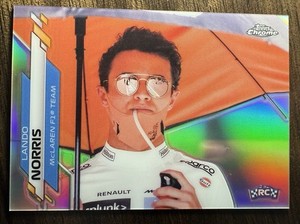 2020 Topps Chrome F1 Lando Norris McLaren RC Rookie Refractor #180
