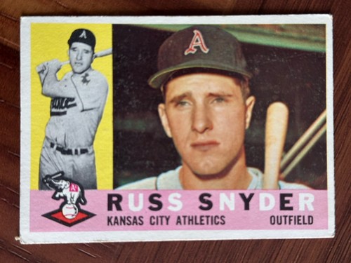 1960 Russ Snyder Athletics #81 Topps - VG