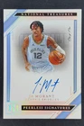 2020 Panini National Treasures Ja Morant Peerless Signatures Platinum Auto 1/1