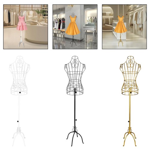 Torso Body Manikin Iron Female Wire Mannequin for Sewing Display Women Shop - Picture 2 of 22