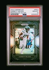 2022 Prizm Chronicles Black Garrett Wilson Black-Silver Prizm #PB12 Jets PSA 10