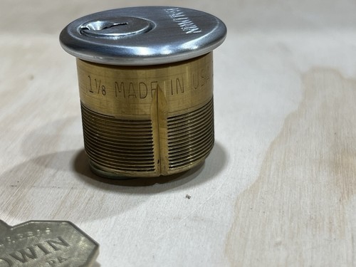 Baldwin 8322-264 Mortise Single Cylinder C Keyway 1-1/8"  Satin Chrome NOS USA - Afbeelding 4 van 6