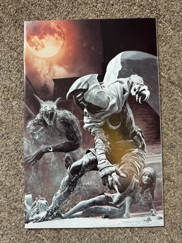Moon Knight Black White & Blood #1 NM+ Bjorn Barends Virgin Variant Frankie's