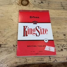 Vintage HyTone King Size Writing Tablet #4725 Unruled 49¢ Cover Westab USA