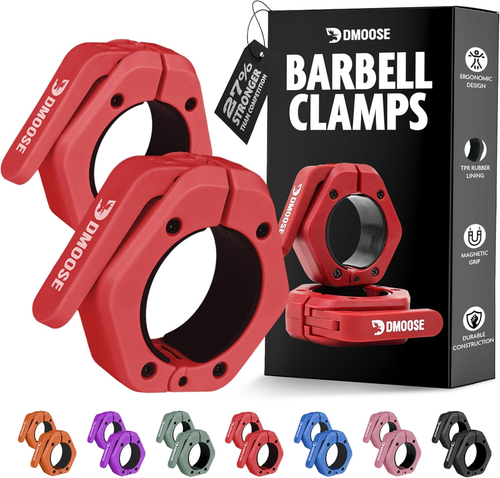 Barbell Clips 2" (Pair) - Quick Release Olympic Barbell Clamps with anti Slip TP - Picture 12 of 12