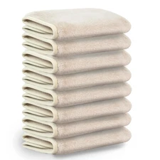 8 Pack Reusable Microfiber Makeup Remover Cloths