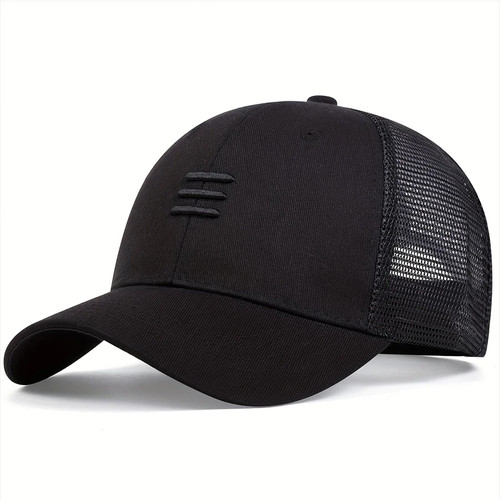 Men's Quick Dry Mesh Baseball Cap Adjustable Summer Outdoor Sports Hat - Picture 9 of 10