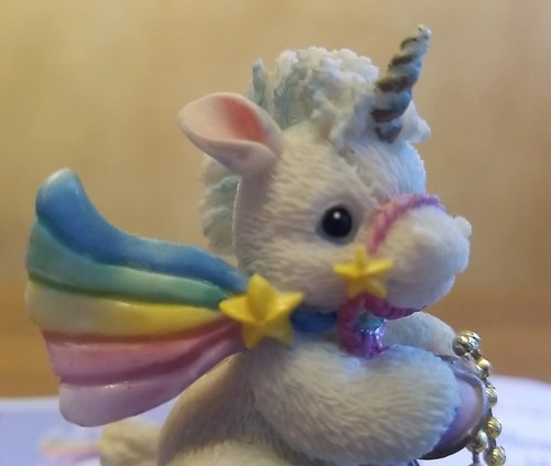 Starlight Starbright Unicorn Enesco Vintage ~ 6 Figurine Lot Hamilton Collection - Picture 2 of 23
