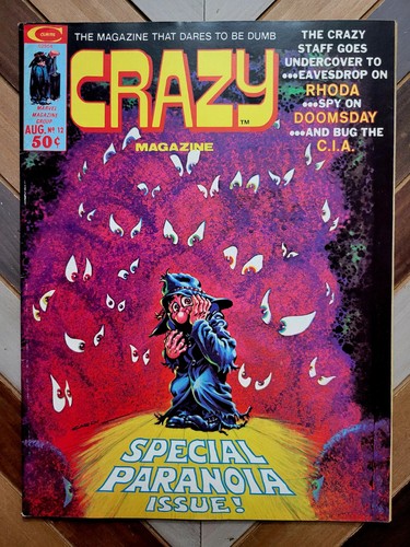 Revista Crazy #12 bien/en buen estado 7,0 (Marvel 1975) Nick Cardy cubierta edición PARANOIA (de colección) - Imagen 1 de 10