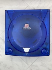 SEGA Dreamcast DC Console Clear Blue mod Skeleton Shell Replaced [Maintained]