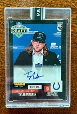 2025 Panini Instant NFL Draft Night Tyler Warren BLACK Auto 1/1 FACTORY SEALED