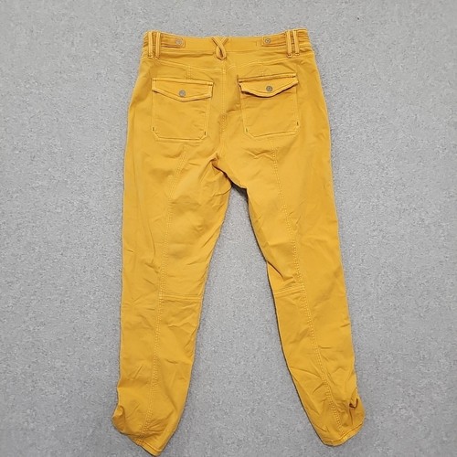 WHBM Pants Women's Mid Rise Straight Crop Pret-a-pedi Golden Yellow Sz 6 - Picture 4 of 13