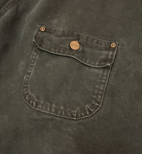 Vintage Carhartt Jacket Mens XL C02 HTG Hunter Green Chore Coat Blanket Line - Picture 4 of 9