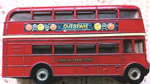 Corgi London Transport Routemaster Bus #468 Outspan Vintage Collectible Toy 1967 - Picture 10 of 12