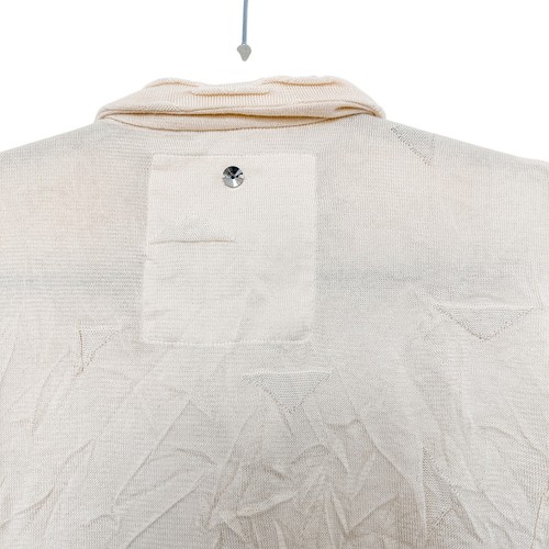 HIGH Womens Jacket Size M Ivory Asymmetrical Avant Garde Minimalist Euro Artsy - Picture 9 of 9