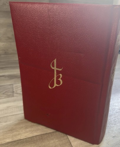The Jerusalem Bible Illustrations by Salvador Dali 1970 Red Leather Hardcover - Picture 7 of 14