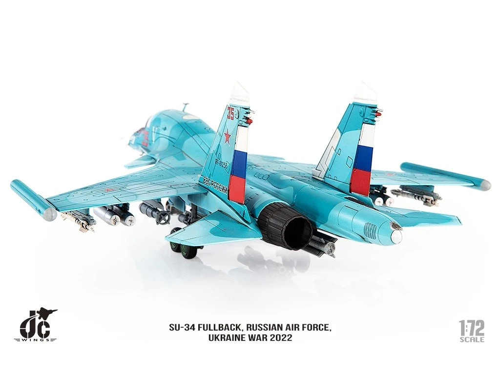 SUKHOI SU-34 FULLBACK AIRCRAFT UKRAINE WAR 2022 172 JC WINGS JCW-72-SU34-008