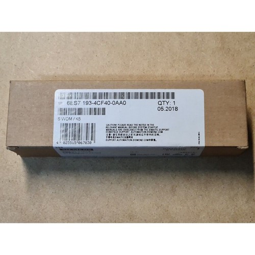 New Siemens 6ES7193-4CF40-0AA0 6ES7 193-4CF40-0AA0 Terminal module for ET 200S - Picture 2 of 2