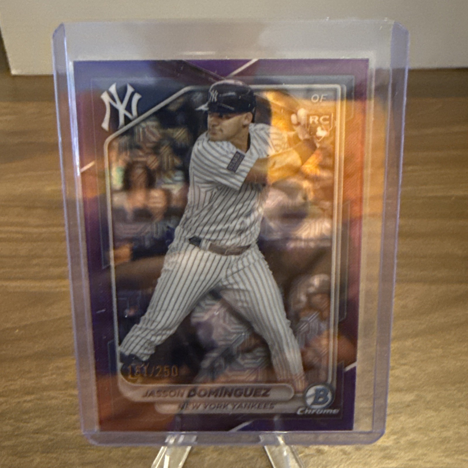 2024 Bowman Chrome - Jasson Dominguez #94 Purple Mojo Refractor /250 (RC)