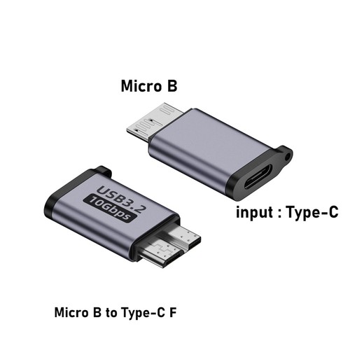 3X Micro-B Male to Type C Female Adapter Type-C USB3.0 Micro-B Connector5279 - Picture 6 of 7