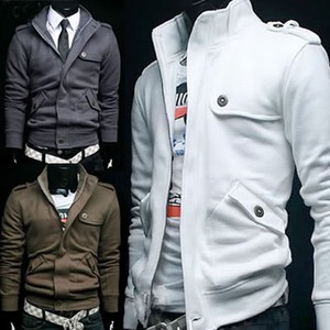 New-Stylish-Slim-Mens-Jackets-Coats-4Colors-4Size-ZZ01