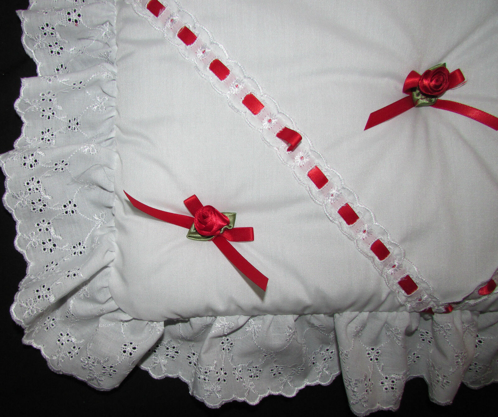 COACH BUILT PRAM BEDDING SET + MATTRESS for Silver Cross Dolls Oberon Chatsworth - Picture 5 of 38